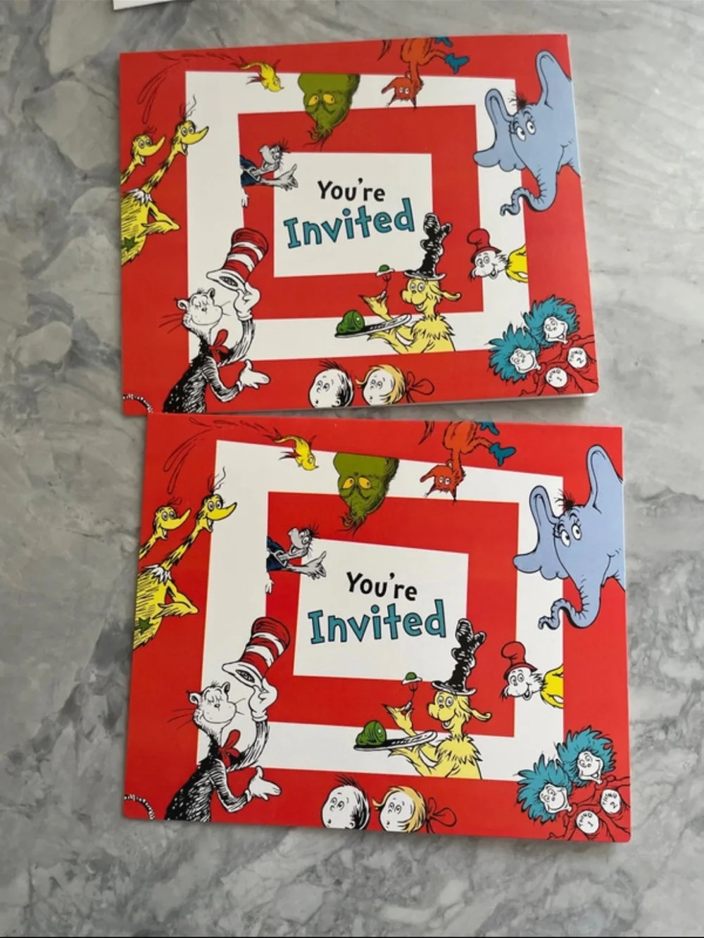 Dr Seuss Thank-you Cards & Invitation Cards with Envelopes